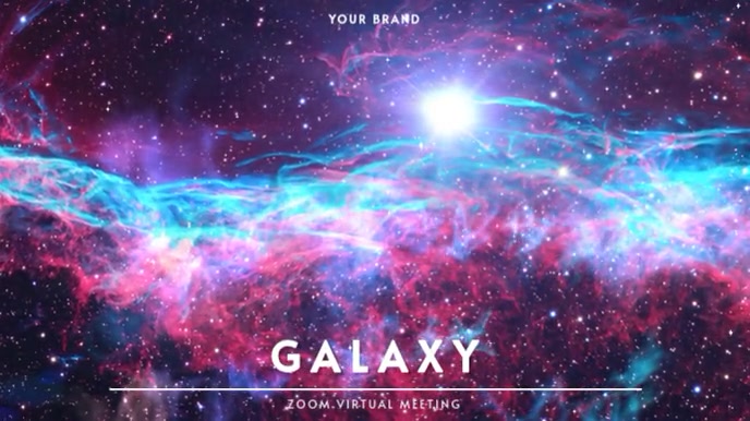 ZOOM VIRTUAL BACKGROUND | GALAXY VIDEO Presentazione (16:9) template